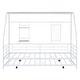 preview thumbnail 13 of 22, Twin Size Metal House Bed with Trundle