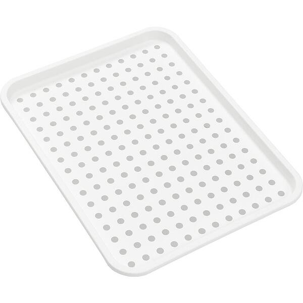 Under Sink Drip Tray & Storage Organizer, NonSlip Organization, White