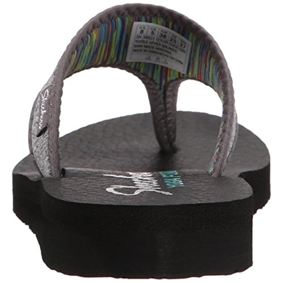 skechers yoga foam flip flops womens