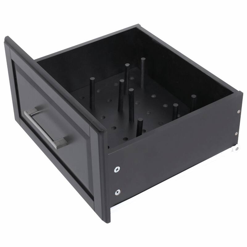 50.7" Kitchen Island with Storage, Tilt Trash Can Cabinet, and Pull-Out Cabinet Organizer