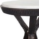 preview thumbnail 4 of 2, Uttermost Tilton White Marble Accent Table