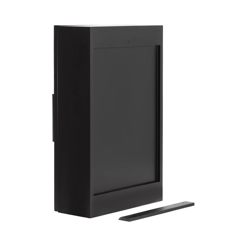 Kate and Laurel Ori Rattan Wall Cabinet