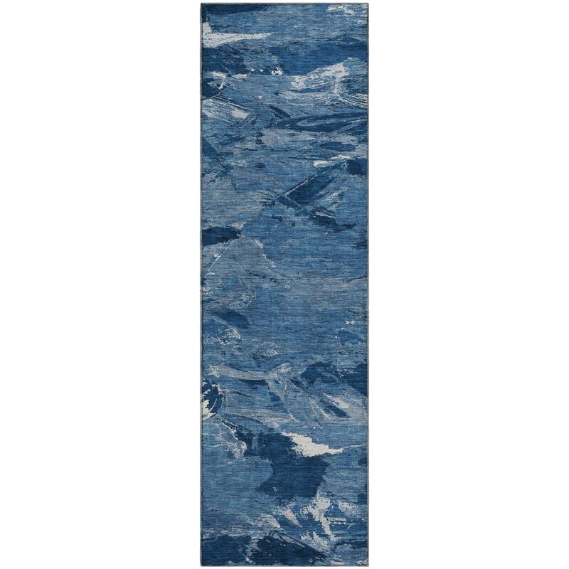 Premium Washable Super Soft Contemporary Brushstrokes Mayfield Rug