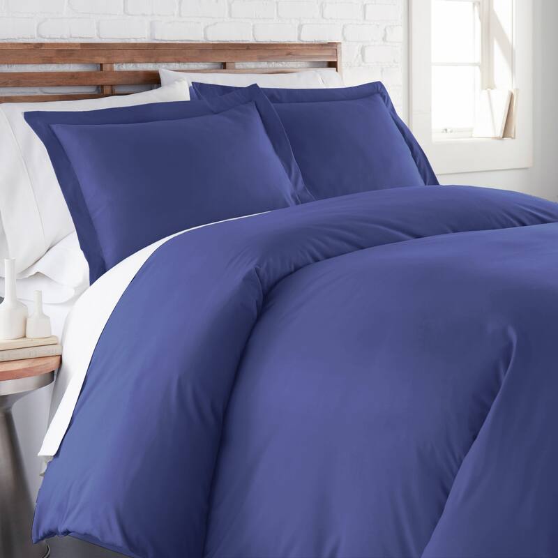 Vilano Comfort Premium Ultra-soft 3-piece Duvet Cover Set - Denim - 3 Piece - Queen