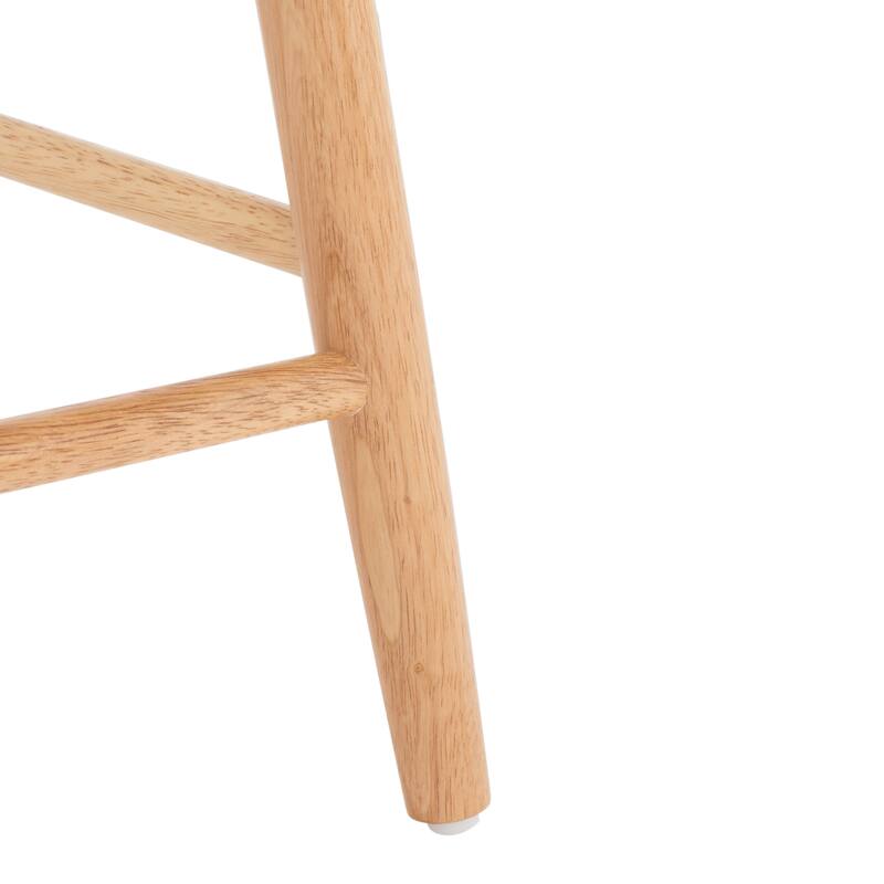 SAFAVIEH Nanie Wood 25-inch Counter Stool - 17 In. W x 17 In. D x 38 In. H - 17Wx17Dx38H