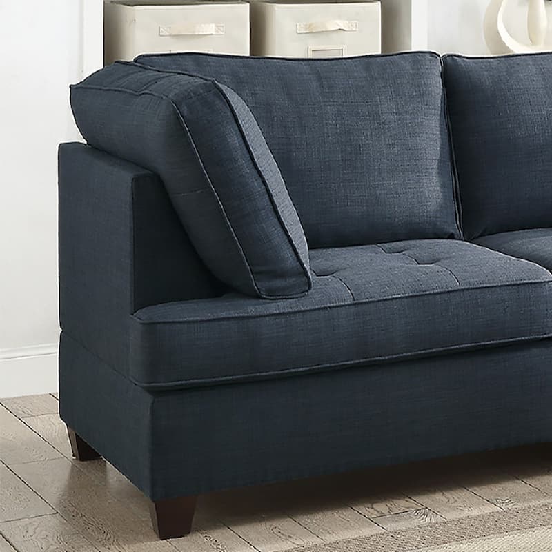 2 Piece Fabric Sectional Sofa