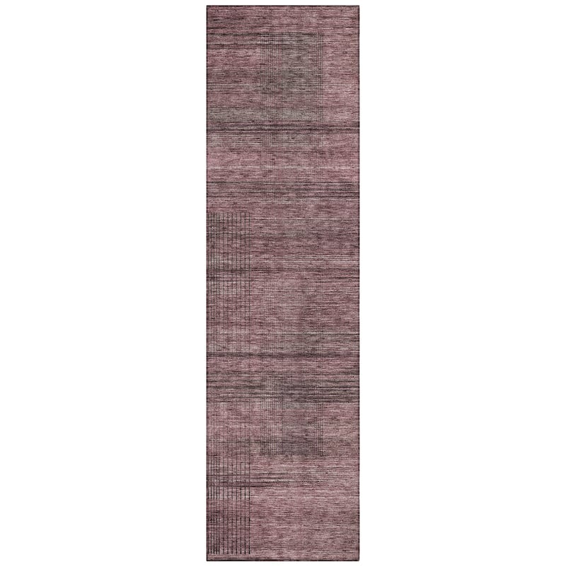 Machine Washable Indoor/ Outdoor Chantille Contemporary Imprints Rug