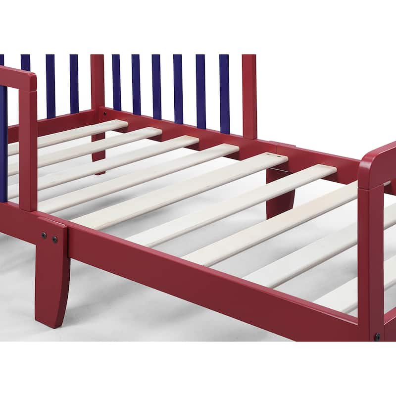 Twain Toddler Bed Red/Blue suitable for kids'bedroom