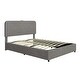 preview thumbnail 36 of 35, Upholstered Queen Hydraulic Storage Bed with RGB LED Light - Elegant Green Velvet Design