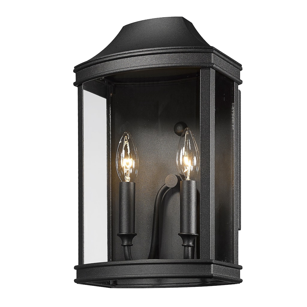 Golden Lighting 4308-OWM Cohen 14" Tall Outdoor Wall Sconce