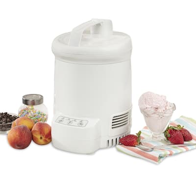 Total Chef Ice Cream Factory 1.2L Automatic Fresh Ice-Cream Maker, White