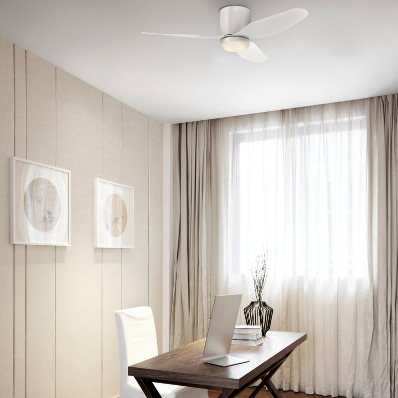 Westinghouse Lighting Carla 46" White Indoor LED Ceiling Fan with Remote Control