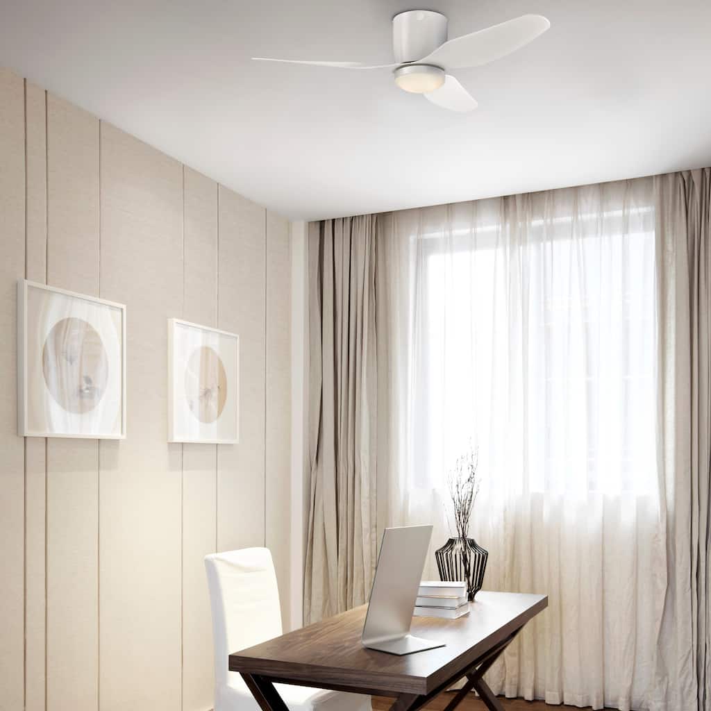 Westinghouse Lighting Carla 46" White Indoor LED Ceiling Fan with Remote Control