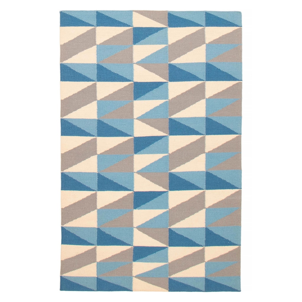 Ankara Blue Kilim 5'1" x 7'11" - 5'1 x 7'11