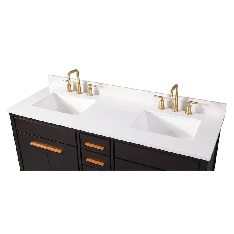 60" Tennant Brand Modern Style Beatrice Double Sink Bathroom Vanity