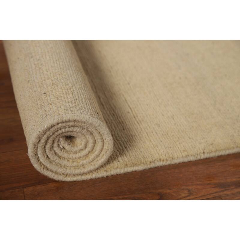 Modern Gabbeh Oriental Runner Rug Handmade Wool Carpet - 3'2"x 11'10"