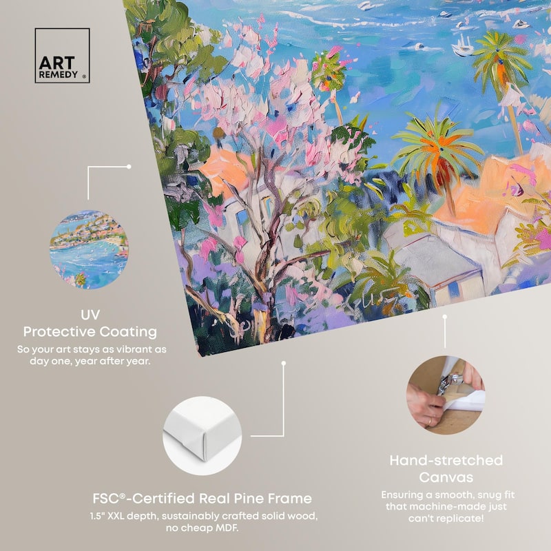 Hillside Harbor View I Canvas by Art Remedy, Gallery Wrapped