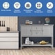 preview thumbnail 7 of 45, Costway Sideboard Buffet Table Wooden Console Table w/ Drawers &