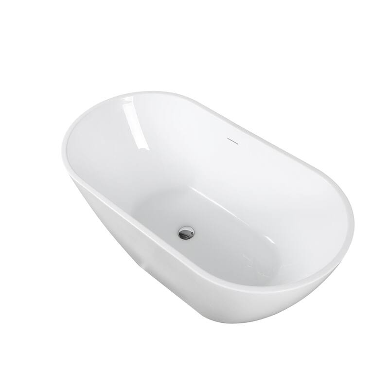 KBV 67'' x 29" Freestanding Soaking Acrylic Bathtub GTBT0002 - 67"