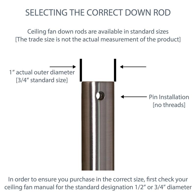 River of Goods Copper Extension Downrod