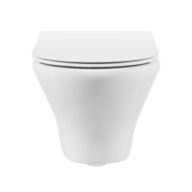 Monaco Wall-Hung Round Compact Toilet Bowl