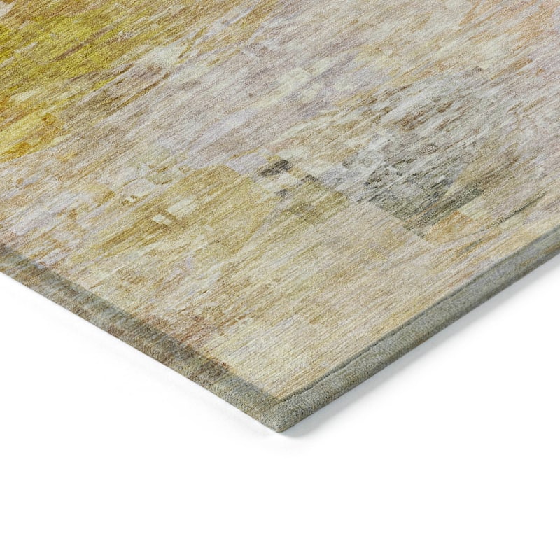 Machine Washable Indoor/ Outdoor Chantille Abstract Ombre Rug