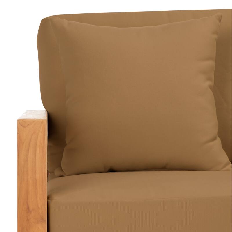 SAFAVIEH Couture Montford Brazilian Teak 3-Seat Bench - 77"W x 36"D x 27"H