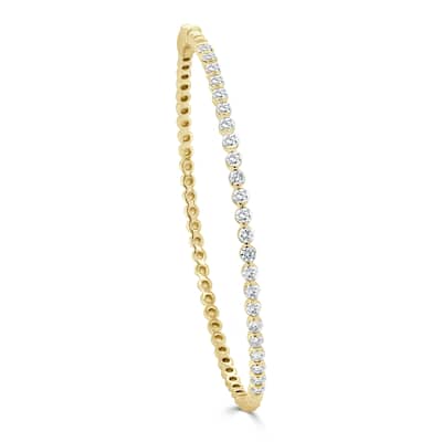 Joelle Collection Diamond Bangle 1.50ct 14K Gold - White