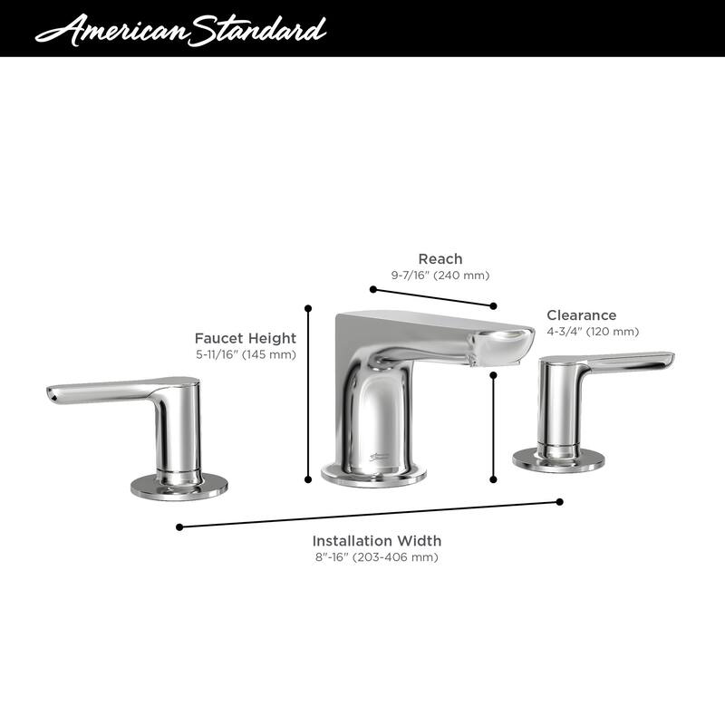 American Standard Studio S Deck Mounted Roman Tub Filler with Built-In