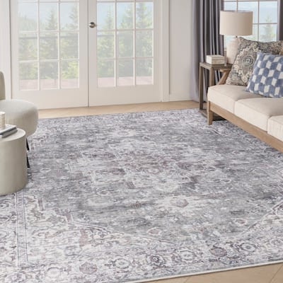 New Concept Washables Persian Boho Machine Washable Area Rug