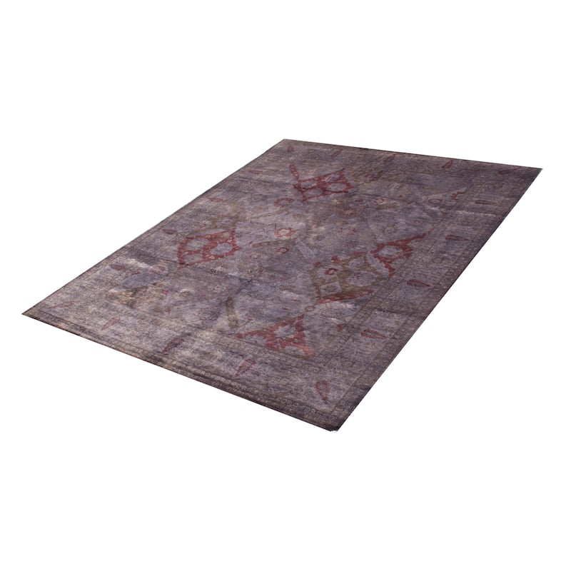 ECARPETGALLERY Hand-knotted Vibrance Grey Wool Rug - 7'9 x 10'2