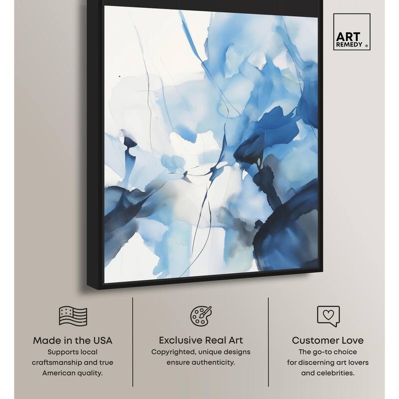 Fleur Bleue II Canvas by Art Remedy