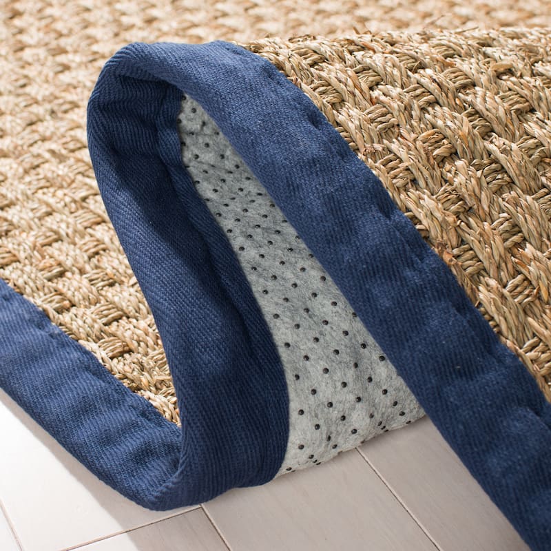 SAFAVIEH Natural Fiber Marina Basketweave Seagrass Rug