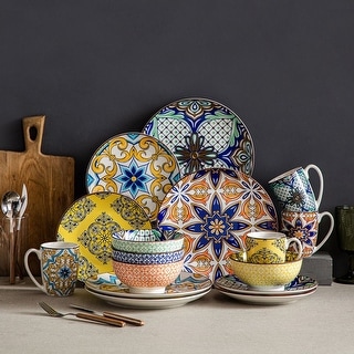 Vancasso Boho Porcelain 16-piece Dinnerware Set