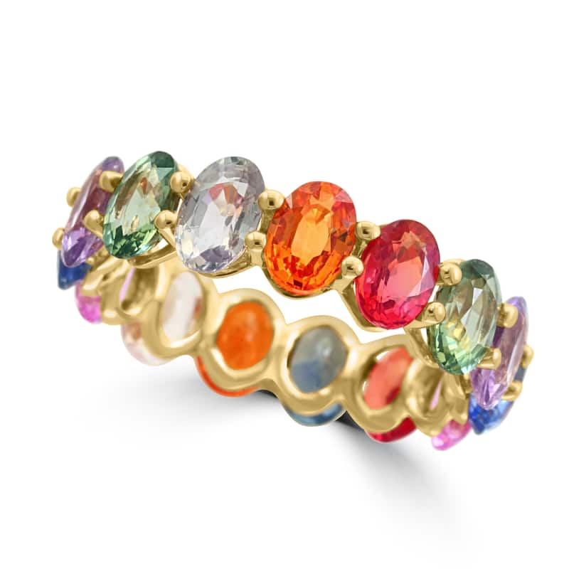 EFFY 14K Yellow Gold Multi-Sapphire Ring