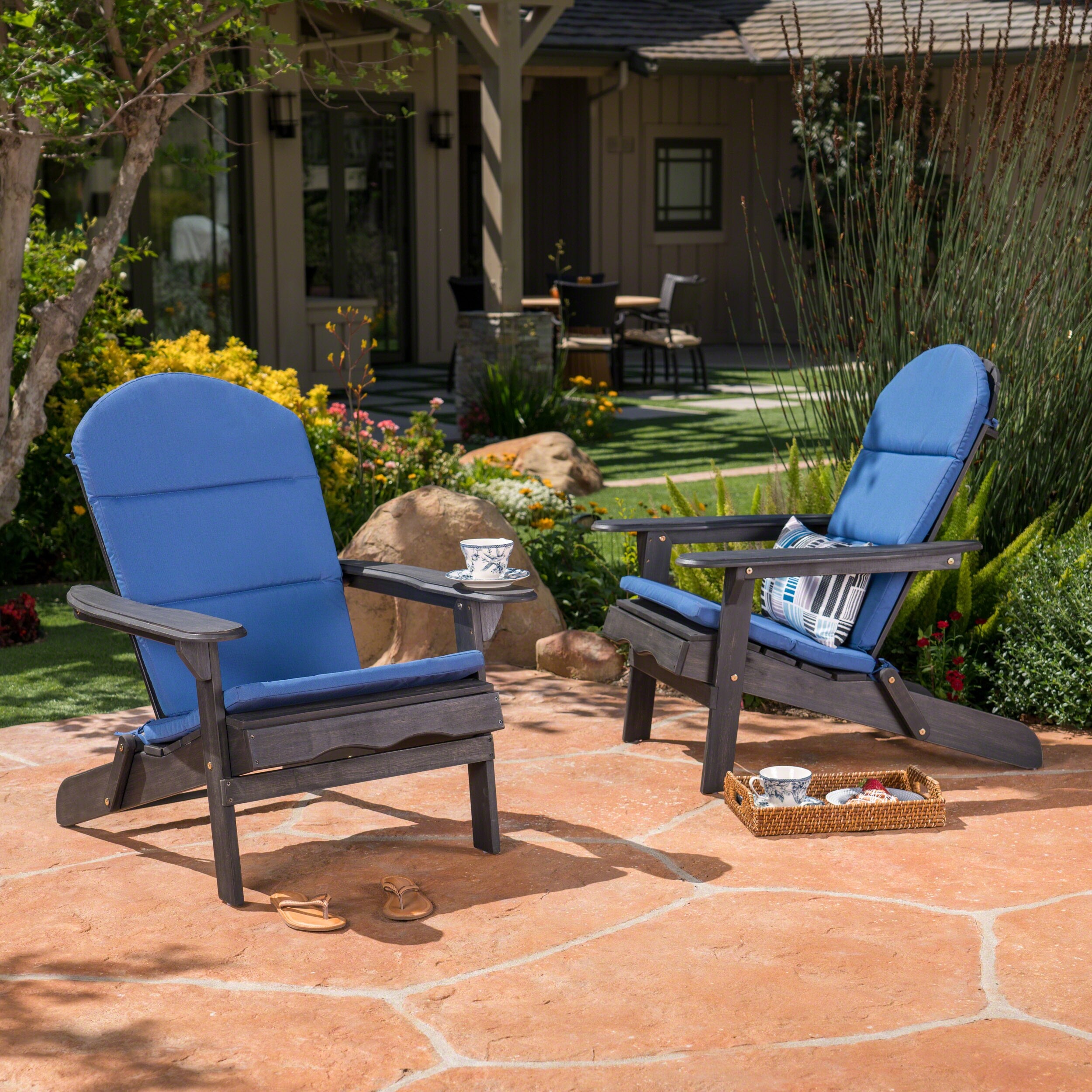 Malibu outdoor adirondack rocking chair by christopher knight store home