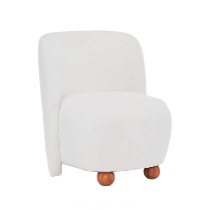Christopher Knight Home - Eliana Modern Teddy Fabric Accent Chair with Curved Backrest and Legs