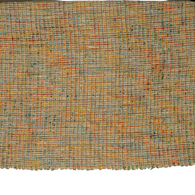 Woven Acrylic Boucle Throw Blanket with Fringe - Multi - 60.0"L x 50.0"W x 0.1"H
