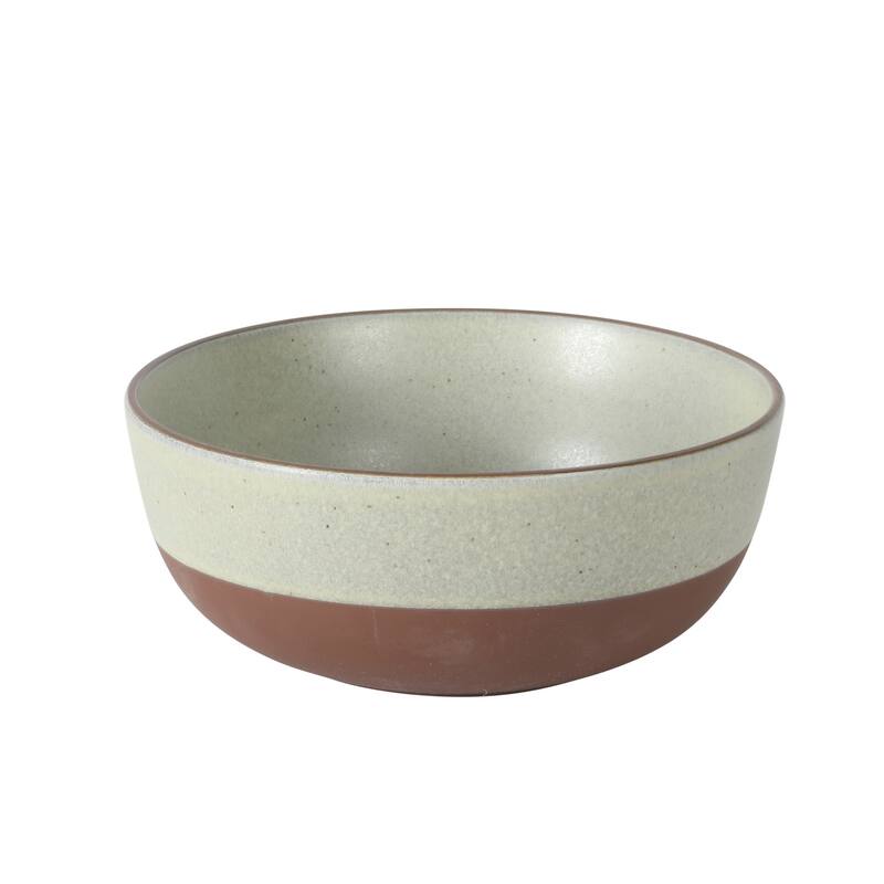 Gibson Elite William Crest 4 Piece Nesting Bowl Set, Stoneware Reactive Glaze, 5", 6.25", 7.5", 9", Prep & Serving Bowls