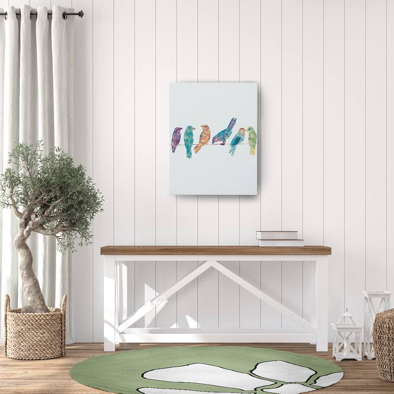 Petal Lines Spring Chenille Rug