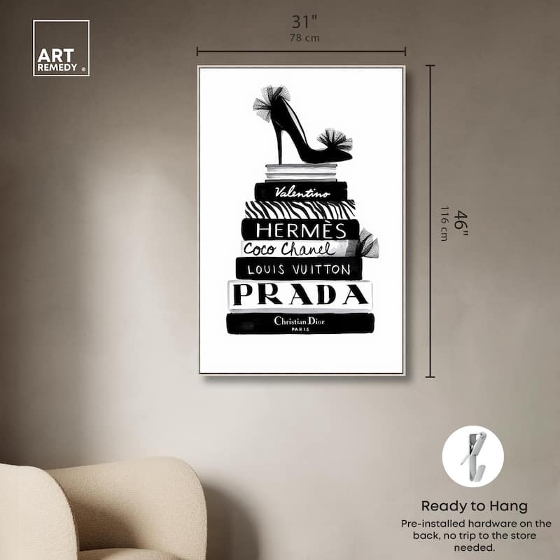 Library Luxe Canvas by Art Remedy