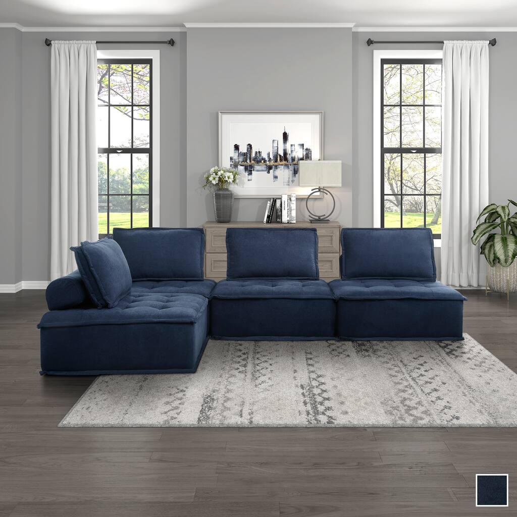 Renzo 4-Piece Modular Sectional Sofa