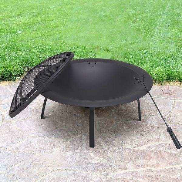 29''fire Pit With Foldable 4 Legs. Opens flyout.