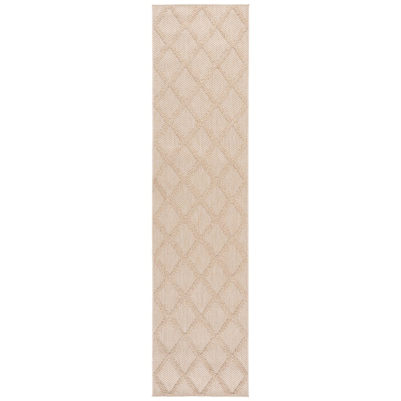 SAFAVIEH Highland Inesa Trellis Rug - 2'2" x 9' Runner - Gold/Ivory