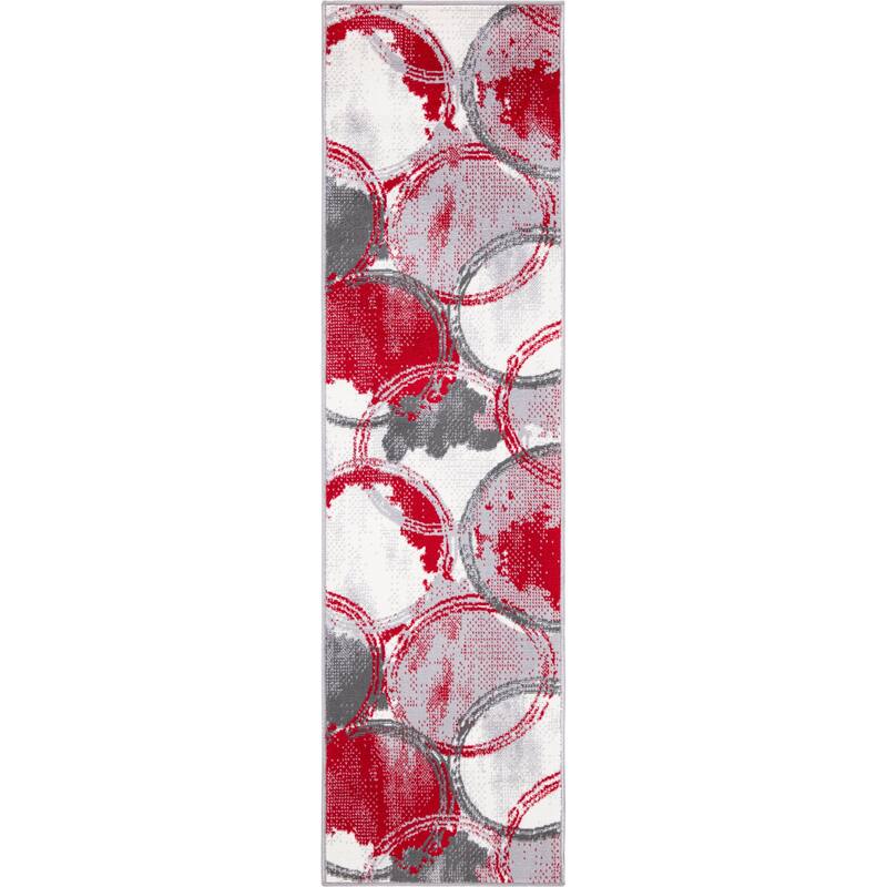 World Rug Gallery Contemporary Modern Circles Area Rug