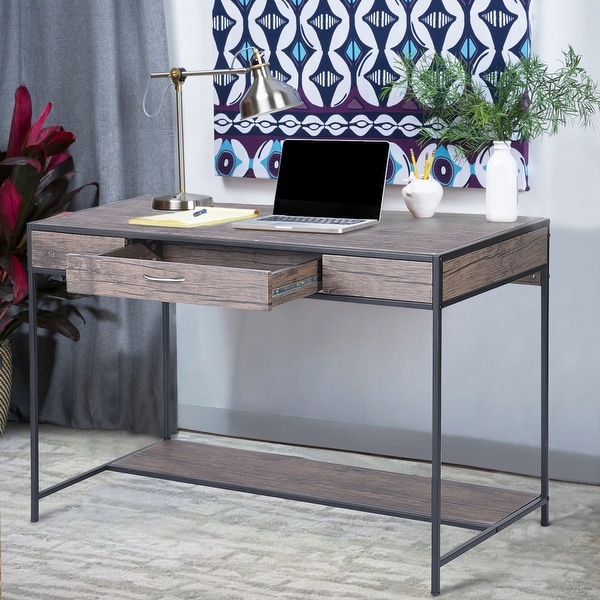 Carbon Loft Searz Rustic 1-Drawer Computer Writing Desk. Opens flyout.
