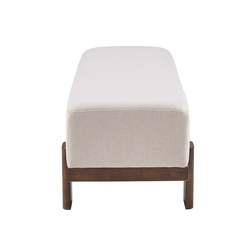 Christopher Knight Home - Kirov 54.75" Modern Upholstered Entryway Bench with 9" Thick Cushioned Seat & Solid Wood Legs
