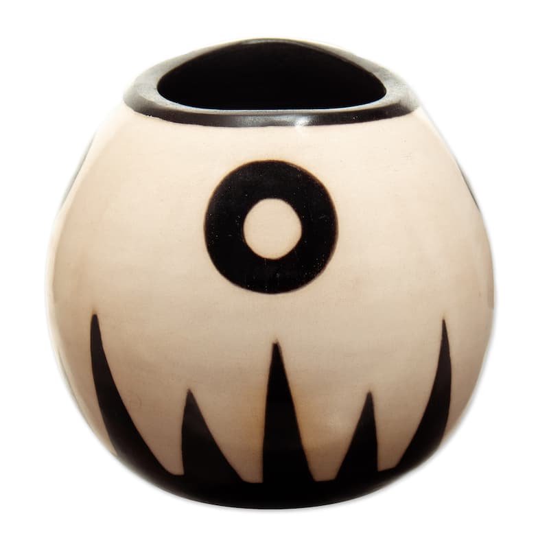 Novica Handmade Abstract View Ceramic Decorative Vase