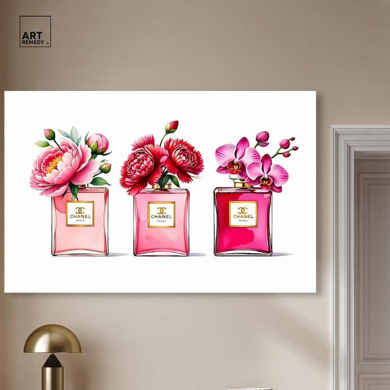 Fragrant Florals Canvas by Art Remedy, Gallery Wrapped