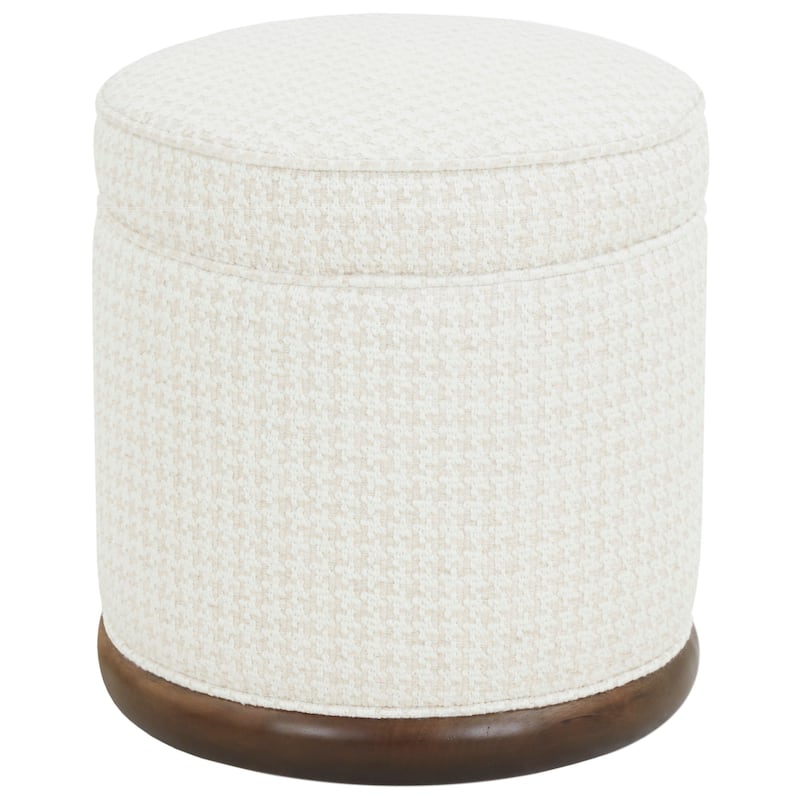 SAFAVIEH Couture Fiorelli Round Boucle Ottoman